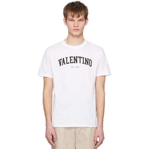 Valentino Logo Print T-Shirt in White